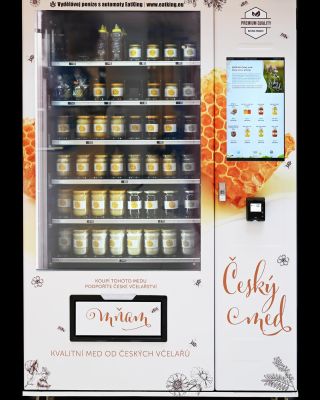 Proč nemít ve svém prostoru automat, který nabízí čistě přírodní český med? 🍯 Perfektní doplněk pro kavárny, kanceláře...