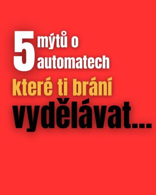 ✍️ Návrh popisku k carousellu „5 mýtů o automatech“ ❌ Myslíš si, že automaty jsou jen na sušenky a colu? ❌ Nebo že se...